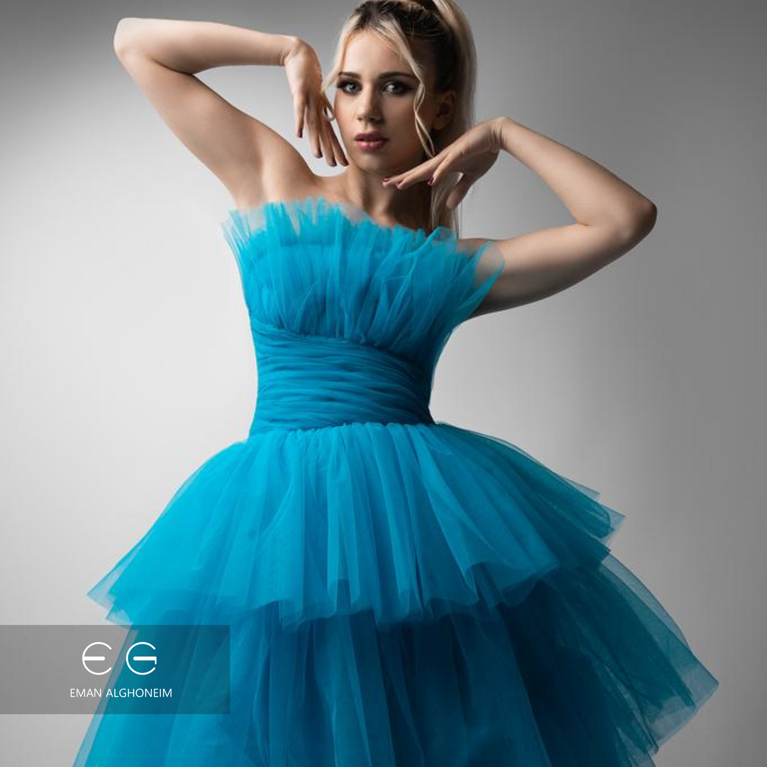 blue clay tulle