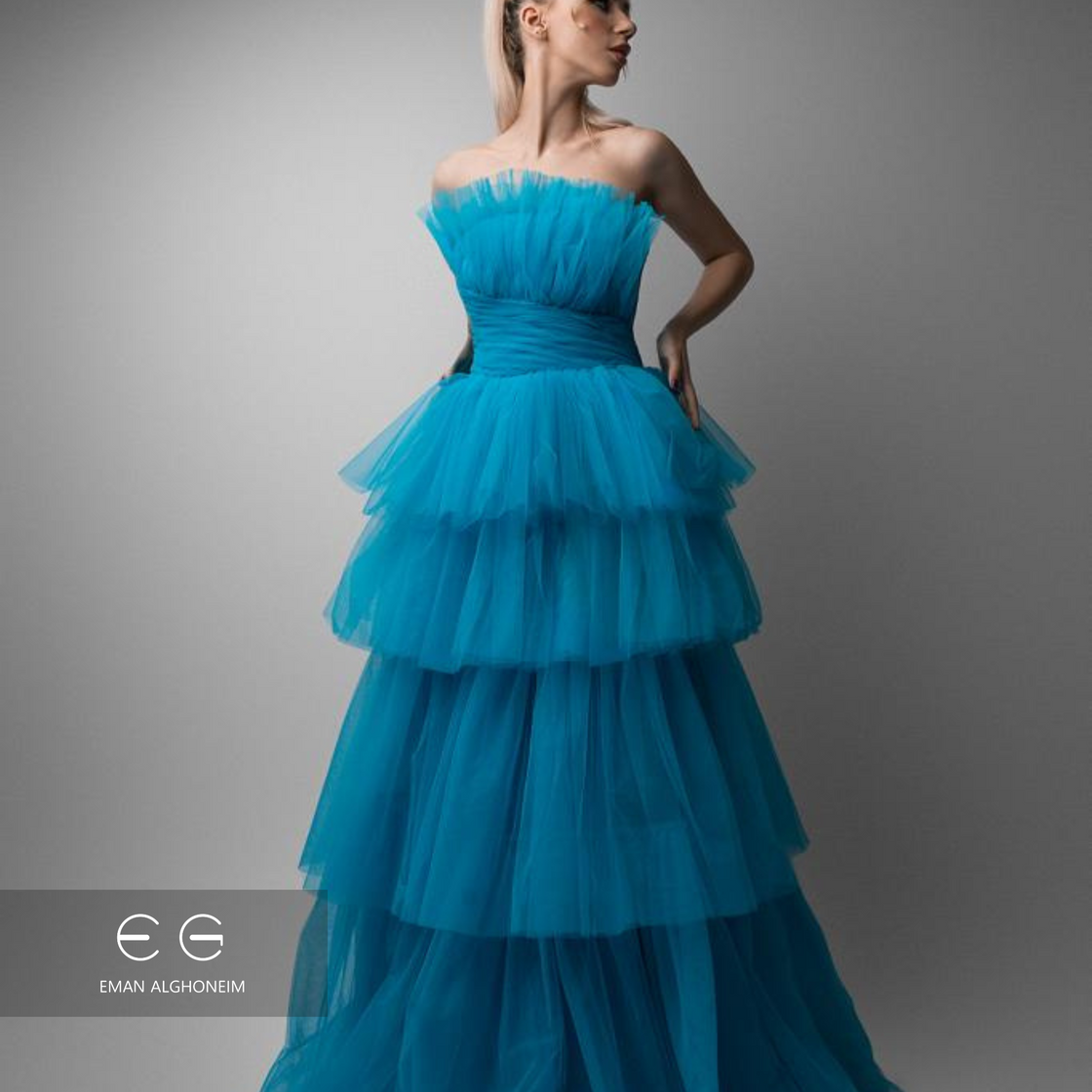 blue clay tulle